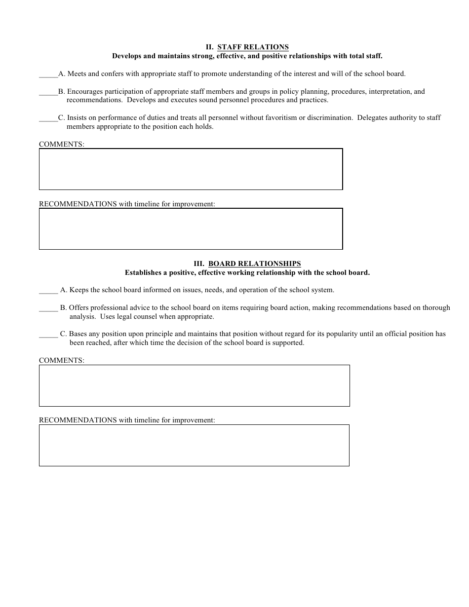 Business Manager - Evaluation Form - Fill Out, Sign Online and Download ...