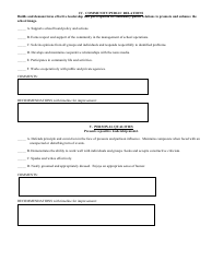 Business Manager - Evaluation Form, Page 3