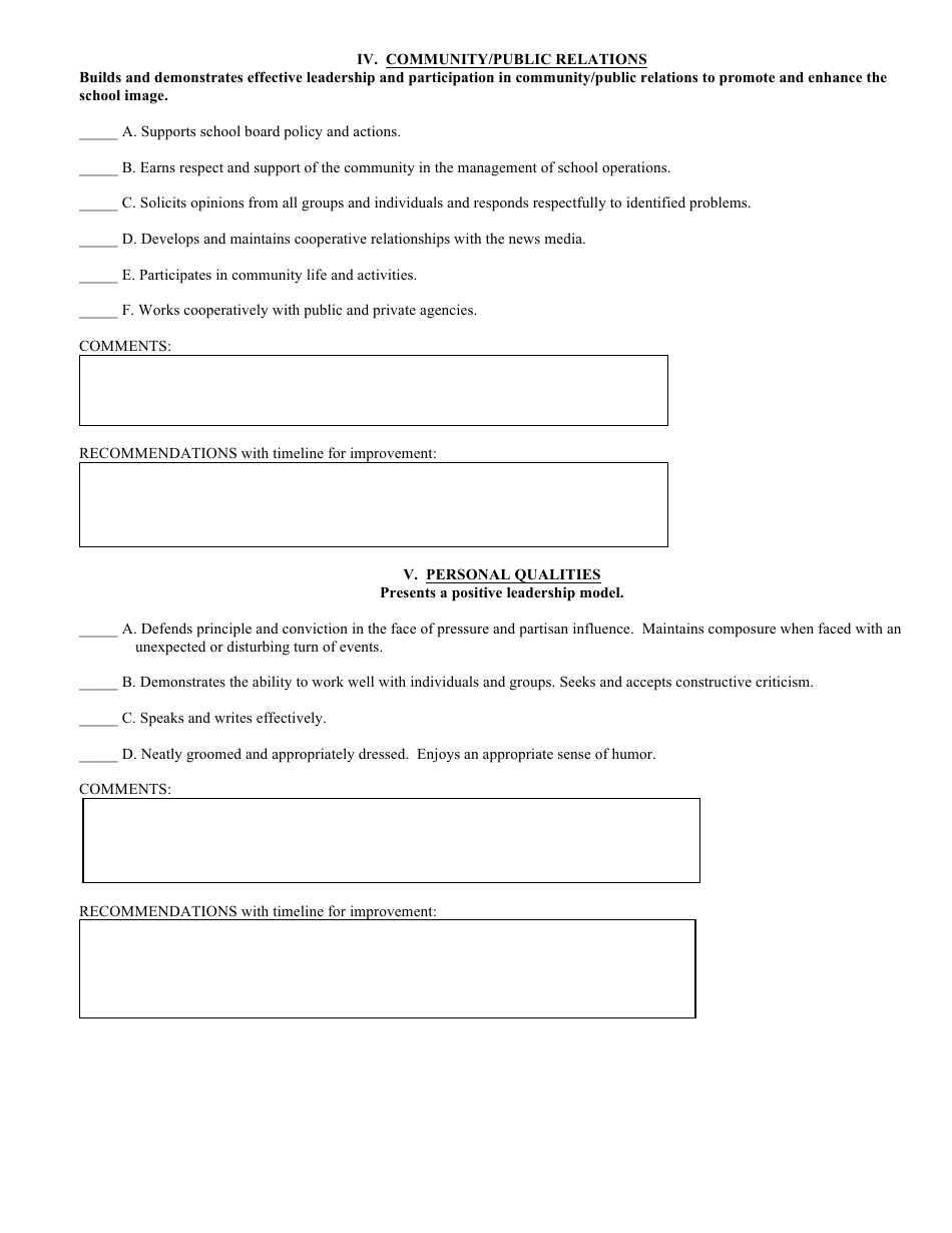 Business Manager - Evaluation Form - Fill Out, Sign Online and Download ...