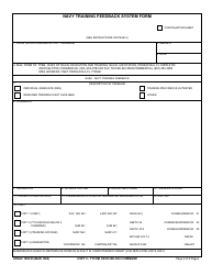 OPNAV Form 1500/39 Navy Training Feedback System Form, Page 2