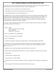 OPNAV Form 1500/39 Navy Training Feedback System Form, Page 6