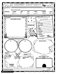 Document preview: My Animal Report Template - Scholastic