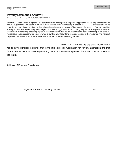 Form 4988  Printable Pdf