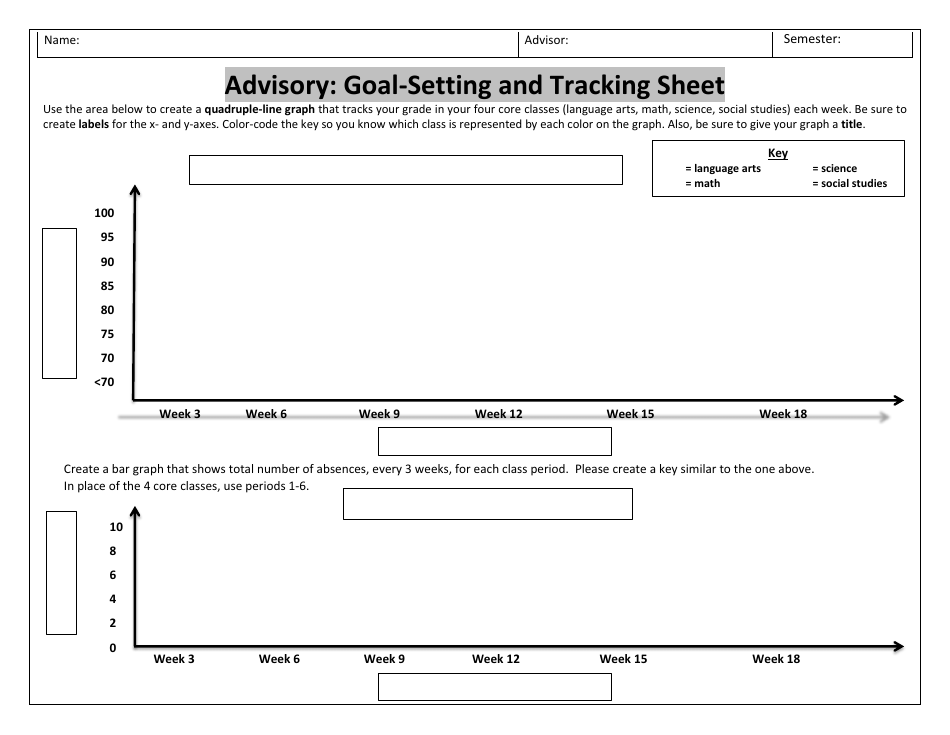 Goal-Setting and Tracking Sheet Template Preview