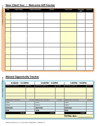 Front Desk Daily Tracking Sheet Template - Crystal Focus, Page 2