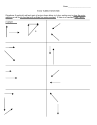 Vector Addition Worksheet With Answers