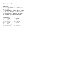 Vector Addition Worksheet With Answers, Page 4