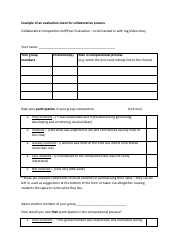 Document preview: Collaborative Process Evaluation Form