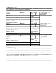 Employment Application Form - City of La Junta, Colorado, Page 2
