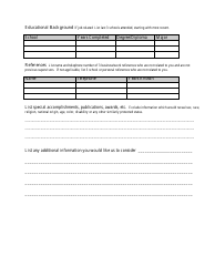 Employment Application Form - City of La Junta, Colorado, Page 3