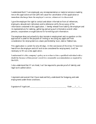 Employment Application Form - City of La Junta, Colorado, Page 4