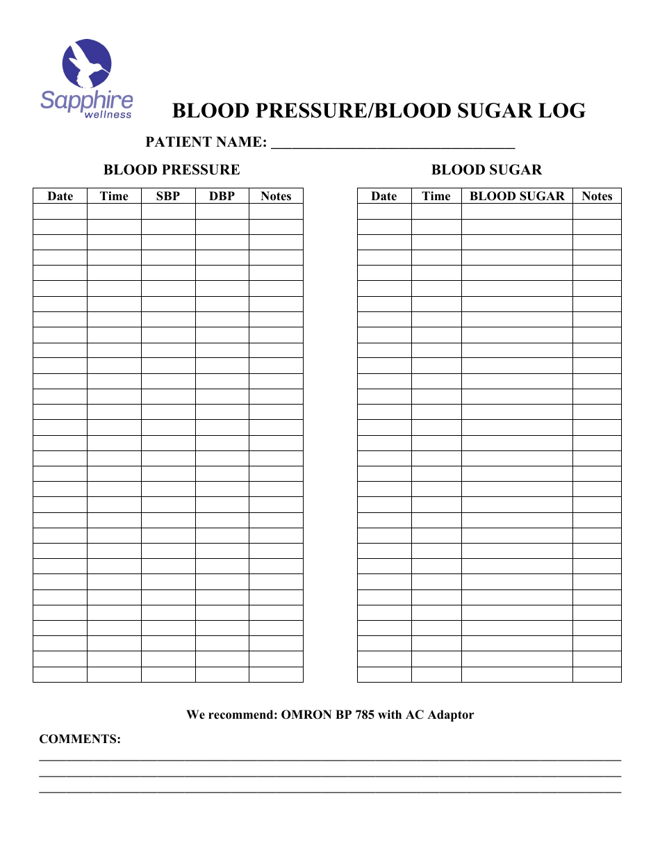 Blood Pressure Log Sheet Lupon gov ph