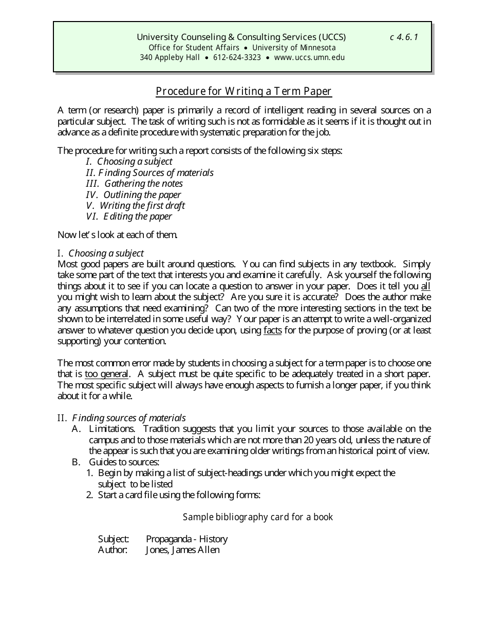 College term paper format image