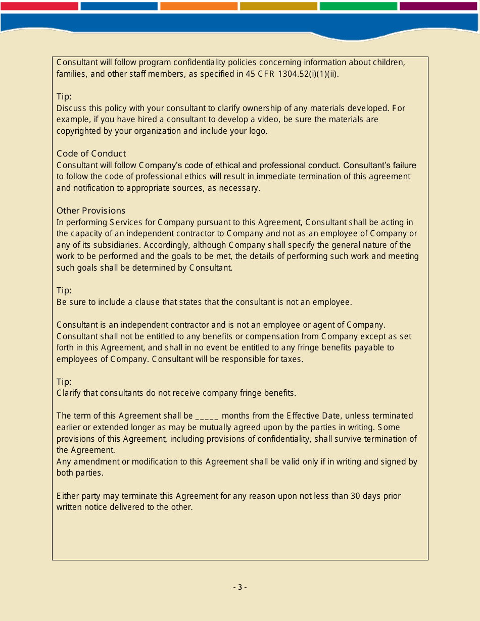 Sample Contract Template - National Center on Program Management and Fiscal Operations, Page 3