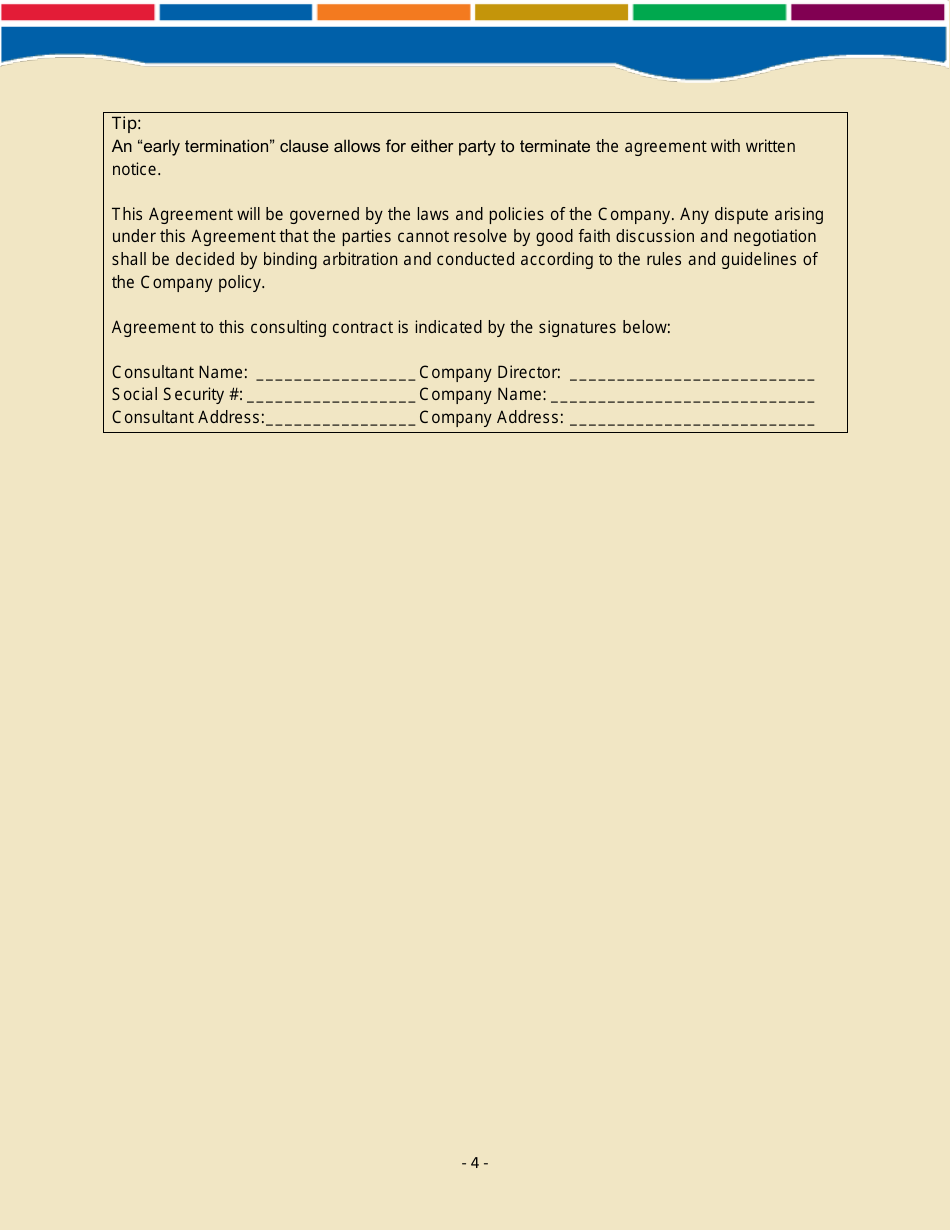 Sample Contract Template - National Center on Program Management and Fiscal Operations, Page 4