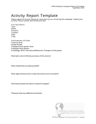 &quot;Workplace Campaign Reporting Template - Engineers Without Borders&quot;, Page 2