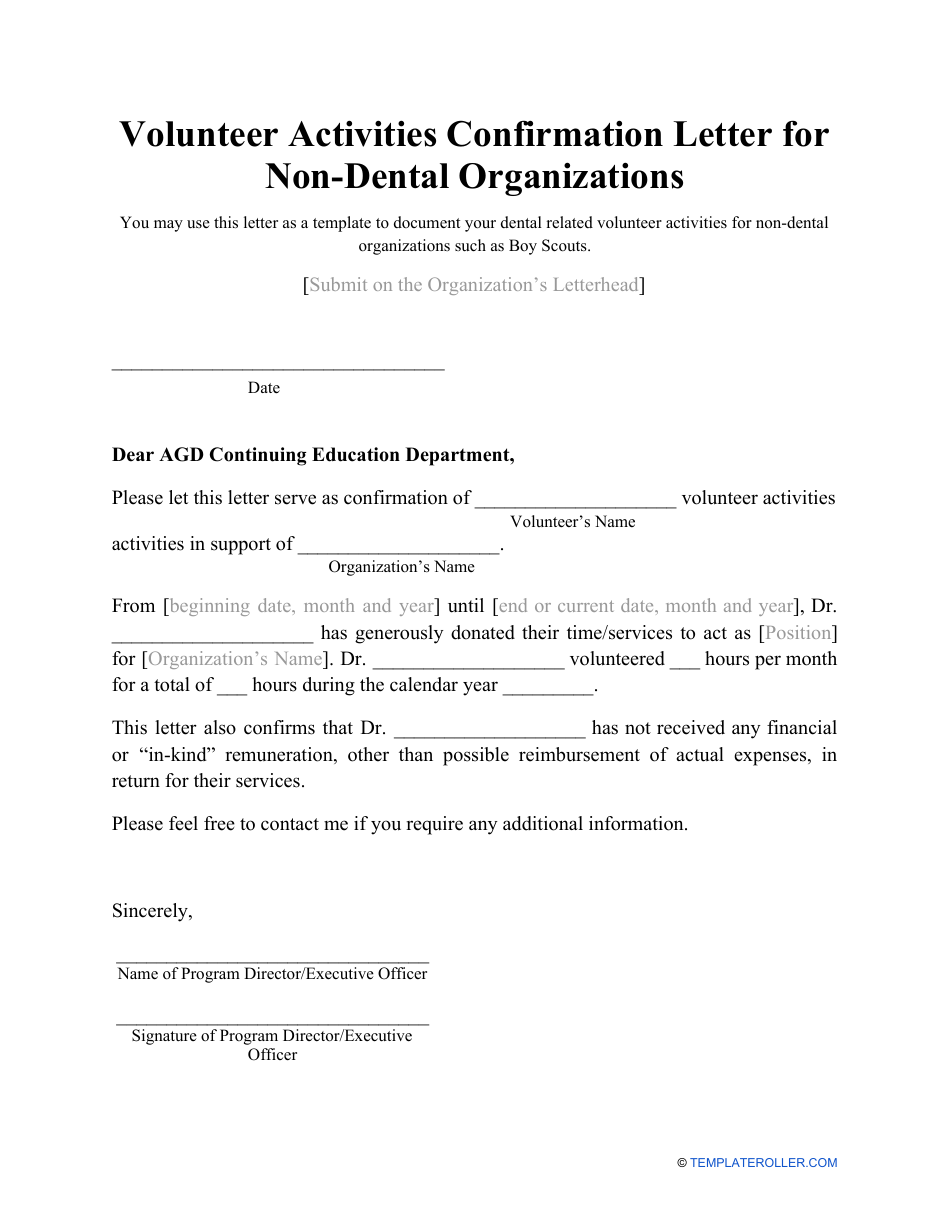 volunteer-activities-confirmation-letter-template-for-dental-non-dental
