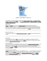 Document preview: Sample Agreement Template - Minnesota Unified Certification Program - Minnesota