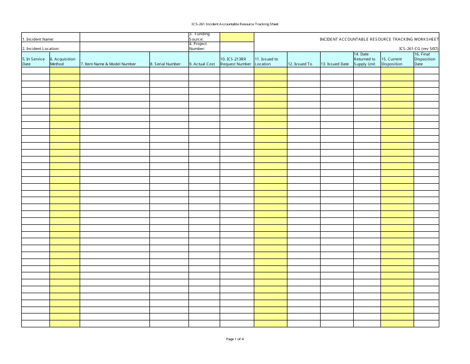 DD Form ICS-261-CG - Fill Out, Sign Online and Download Printable PDF ...