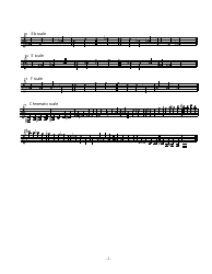 Senior Trumpet/T.C. Baritone Scale Sheet, Page 2