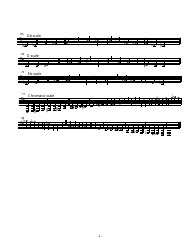 Senior Tuba Scale Sheet, Page 2