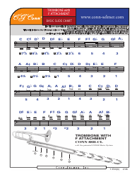 trombone fingering chart with slide positions