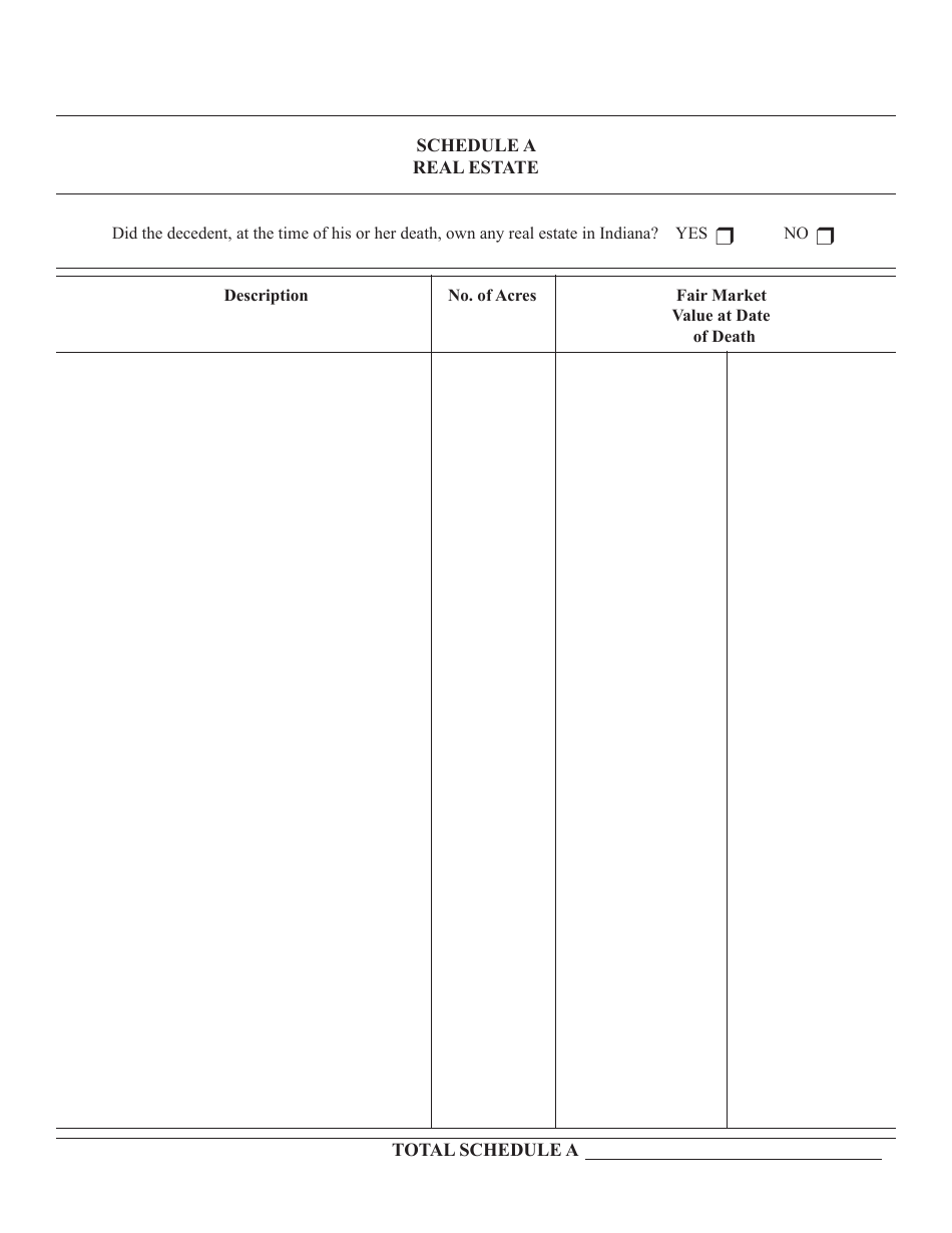 State Form 51492 (IH-12) Indiana Inheritance Tax Return for a Non-resident Decedent - Indiana, Page 3