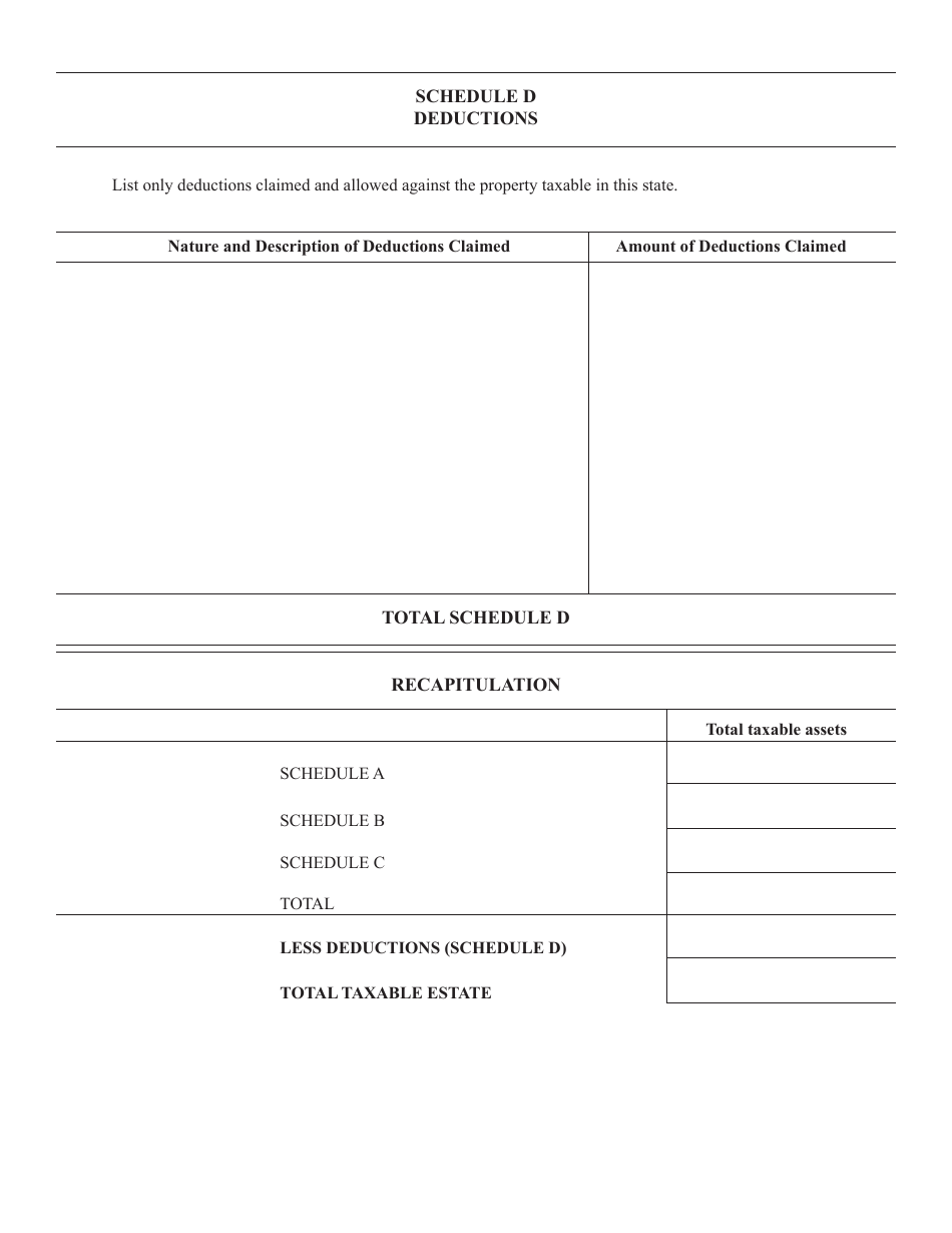 State Form 51492 (IH-12) Indiana Inheritance Tax Return for a Non-resident Decedent - Indiana, Page 6