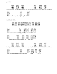 Dindi Ukulele Chord Chart, Page 2