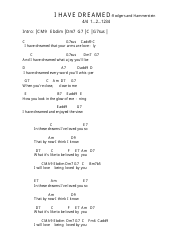 &quot;Rodgers and Hammerstein - I Have Dreamed Ukulele Chord Chart&quot;, Page 3