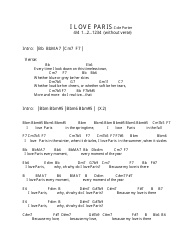Cole Porter - I Love Paris Ukulele Chord Chart, Page 3