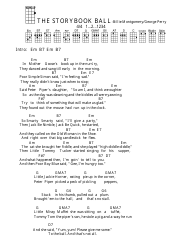 Billie Montgomery/George Perry - the Storybook Ball Ukulele Chord Chart