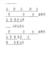 Noel Sherman/Dick Wolf - Welcome to the Club Ukulele Chord Chart, Page 2