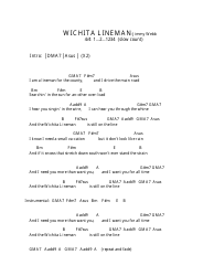 Jimmy Webb - Wichita Lineman Ukulele Chord Chart, Page 3