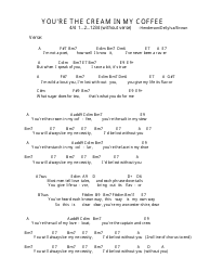Henderson/Desylva/Brown - You&#039;re the Cream in My Coffee (Bar) Ukulele Chord Chart, Page 3