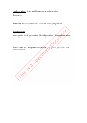 Sample Performance Appraisal Form, Page 3