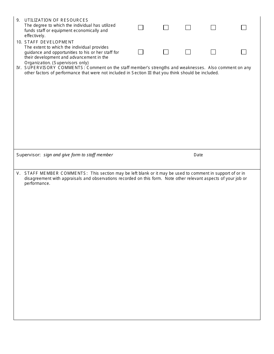 Staff Performance Appraisal Form - Dallas Summer Musicals, Page 3