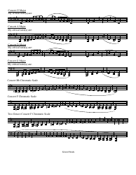 Tuba One Octave Major Scales and Arpeggios Sheet, Page 2