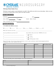 Document preview: Patient Intake Form - Overlake Medical Clinics