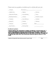 New Client Form - Cottage Veterinary Care - Pacific Grove, Page 2