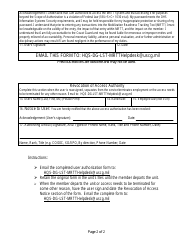 Mobilization Readiness Tracking Tool (Mrtt) User Access Authorization, Page 2