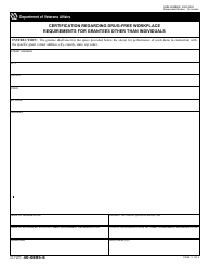 VA Form 40-0895-8 Certification Regarding Drug-Free Workplace Requirements for Grantees Other Than Individuals, Page 2